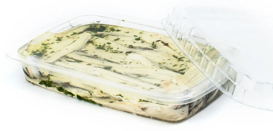 Filetti di acciughe marinate con prezzemolo 200 g, Carlino
