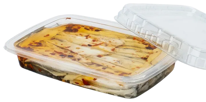 Filetti di acciughe marinate con peperoncino 200 g, Carlino