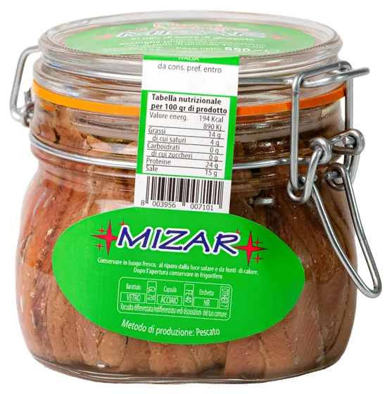 Filetti di acciughe 550 g, Mizar
